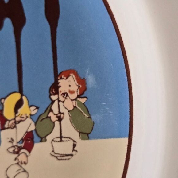 Pottery Barn Ceramic Chocolate Dessert Plate, Blue Chocolat Delespaul-Havez - Picture 5 of 6